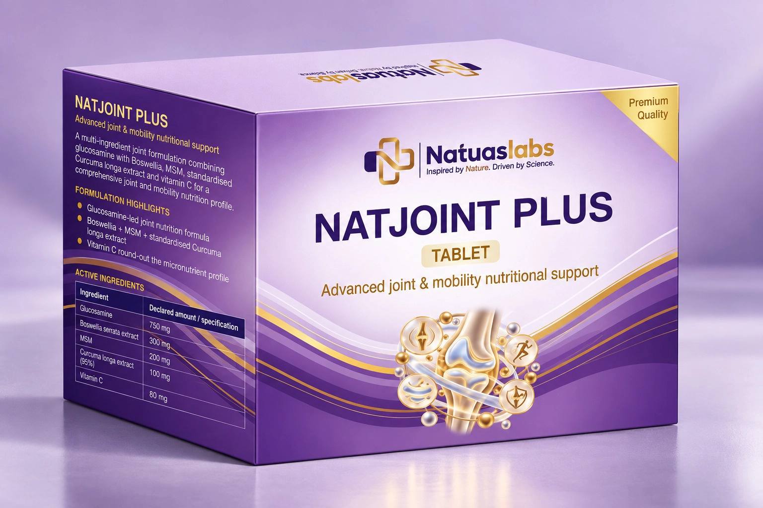 Natjoint Plus packaging illustration by Natuas Labs
